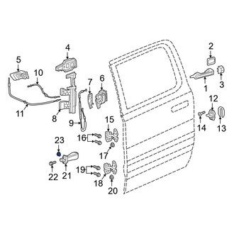 Ram OE - Door Check Nut