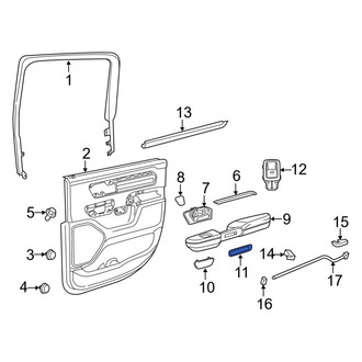 Ram OE - Front Interior Door Pull Handle