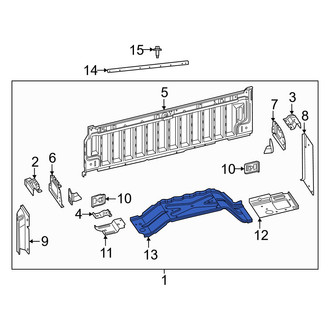 Ram OE - Rear Center Left Wheel Housing Side Panel