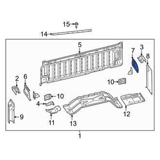 Ram OE - Truck Bed Panel Bracket