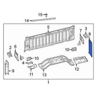 Ram OE - Truck Bed Panel Bracket