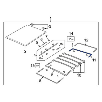 Ram OE - Rear Rearward Cargo Cover Bracket