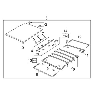 Ram OE - Pick Up Box - Exterior Trim (5.7' Bed, Tonneau Cover)