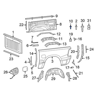 Ram OE - Truck Bed Rail Bolt