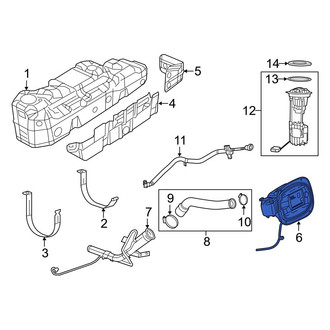 Ram OE - Rear Fuel Filler Housing