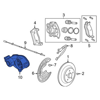 Ram OE - Rear Right Parking Brake Actuator