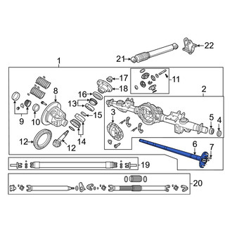 Ram OE - Rear Left Drive Axle Shaft