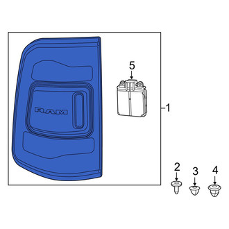 Ram OE - Rear Left Tail Light Assembly