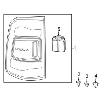 Ram OE - Rear Lamps - Tail Lamps (With LED)