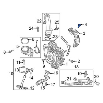Ram OE - Turbocharger Mount Heat Shield Bolt