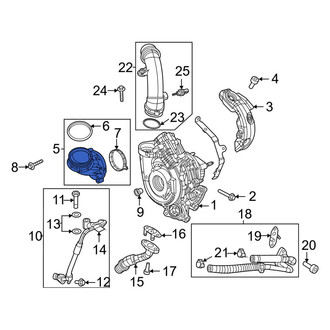 Ram OE - Front Rearward Engine Air Intake Hose