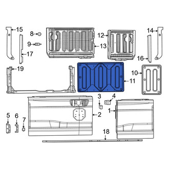 Ram OE - Rear Left Tailgate Gap Cover