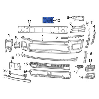 Ram OE - Front Bumper Face Bar Mount
