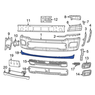 Ram OE - Front Radiator Support Air Deflector