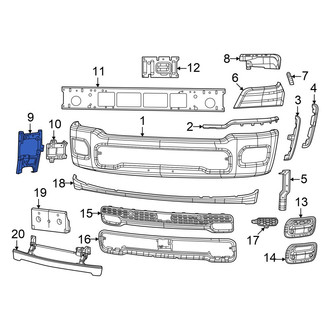 Ram OE - Front Fog Light Bracket