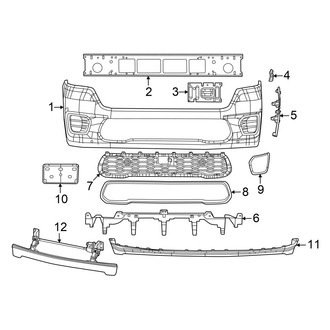 Ram OE - Front Bumper - Bumper & Components (Tungsten)
