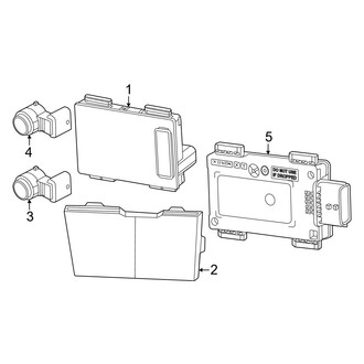 Ram OE - Front Bumper - Electrical Components (Tungsten)