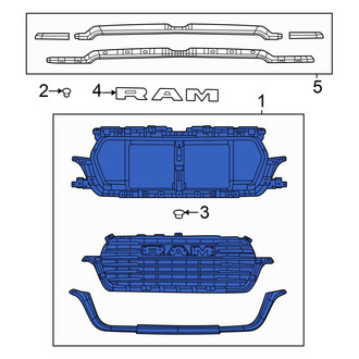 Ram OE - Front Upper Grille