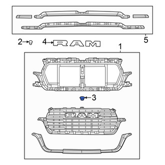 Ram OE - Front Park Assist Camera Bracket