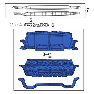 Ram OE - Front Upper Grille