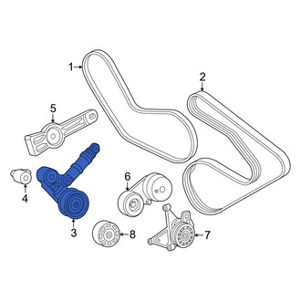 Ram OE - Accessory Drive Belt Tensioner Assembly