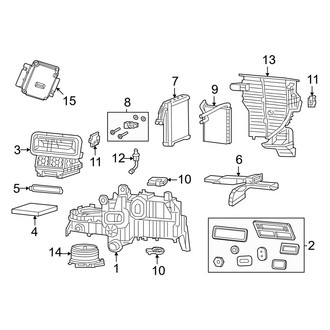 Ram OE - Air Conditioner & Heater - Evaporator & Heater Components