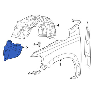 Ram OE - Front Left Fender Liner Extension