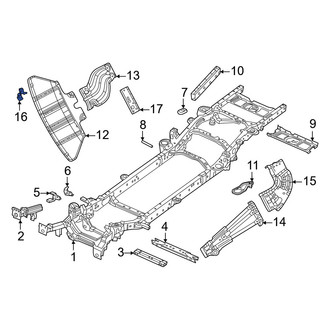 Ram OE - Front Left Powertrain Skid Plate Bracket