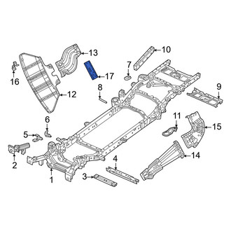 Ram OE - Front Left Powertrain Skid Plate Bracket