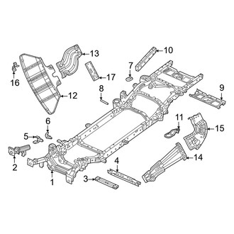 Ram OE - Frame & Components (Frame & Crossmembers), (Crew Cab)