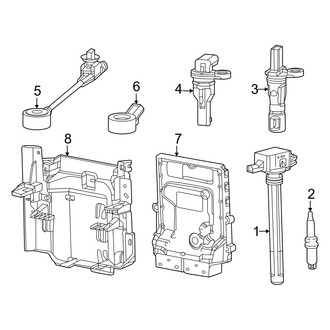 Ram OE - Electrical - Ignition System (Big Horn / Laramie / Limited / Limited Longhorn / Lone Star / Rebel / RHO / Special Service / Tradesman / Tradesman HFE / Tungsten / Warlock 3.0L)