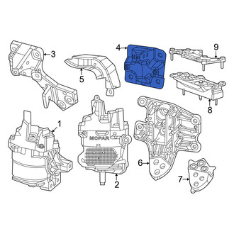 Ram OE - Left Engine Mount Bracket