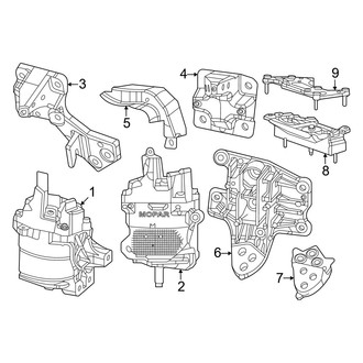 Ram OE - Engine & Transmission Mounting (4WD 3.0L)