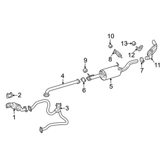 Ram OE - Exhaust System - Exhaust Components (3.6L)