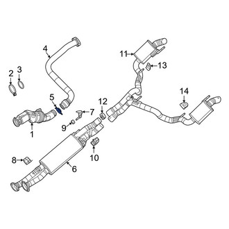 Ram OE - Rear Exhaust Muffler Clamp