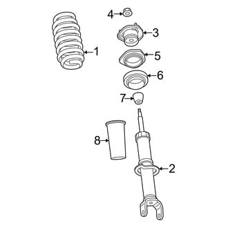 Ram OE - Front Suspension - Shocks & Components (W/O Air Suspension), (Big Horn / Laramie / Lone Star / Rebel / Tradesman / Warlock 4WD)