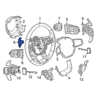 Ram OE - Left Steering Wheel Plug