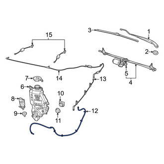 Ram OE - Front Windshield Washer Hose