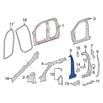 Ram OE - Left Body B-Pillar Reinforcement