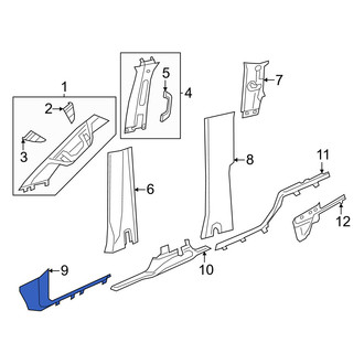 Ram OE - Left Kick Panel Trim