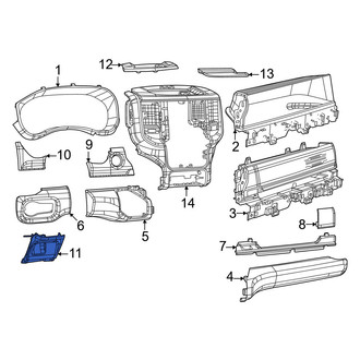 Ram OE - Headlight Switch Bezel