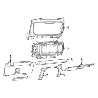 Ram OE - Instrument Panel Components (Lower Components)
