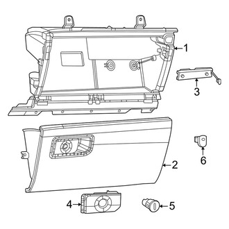 Ram OE - Instrument Panel - Glove Box