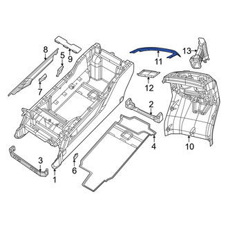 Ram OE - Rear Center Console Trim Panel