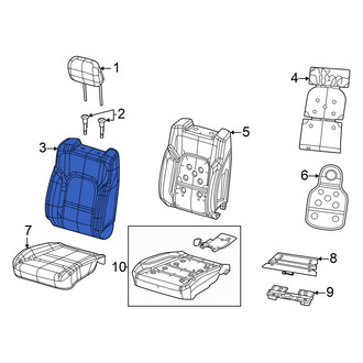 Ram OE - Front Center Seat Cover