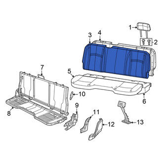 Ram OE - Rear Seat Back Cushion Cover