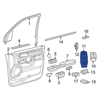 Ram OE - Front Left Door Window Switch