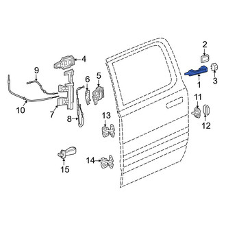 Ram OE - Front Outer Exterior Door Handle