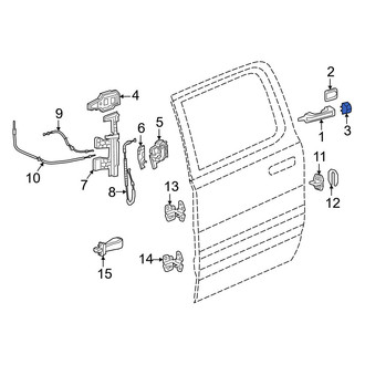 Ram OE - Front Right Exterior Door Handle Cover