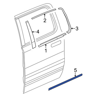 Ram OE - Front Left Door Molding